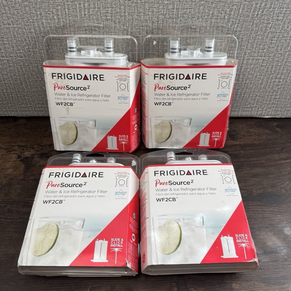 NEW Set of 4 Frigidaire WF2CB PureSource 2 Water & Ice Refrigerator Filter WF2CB